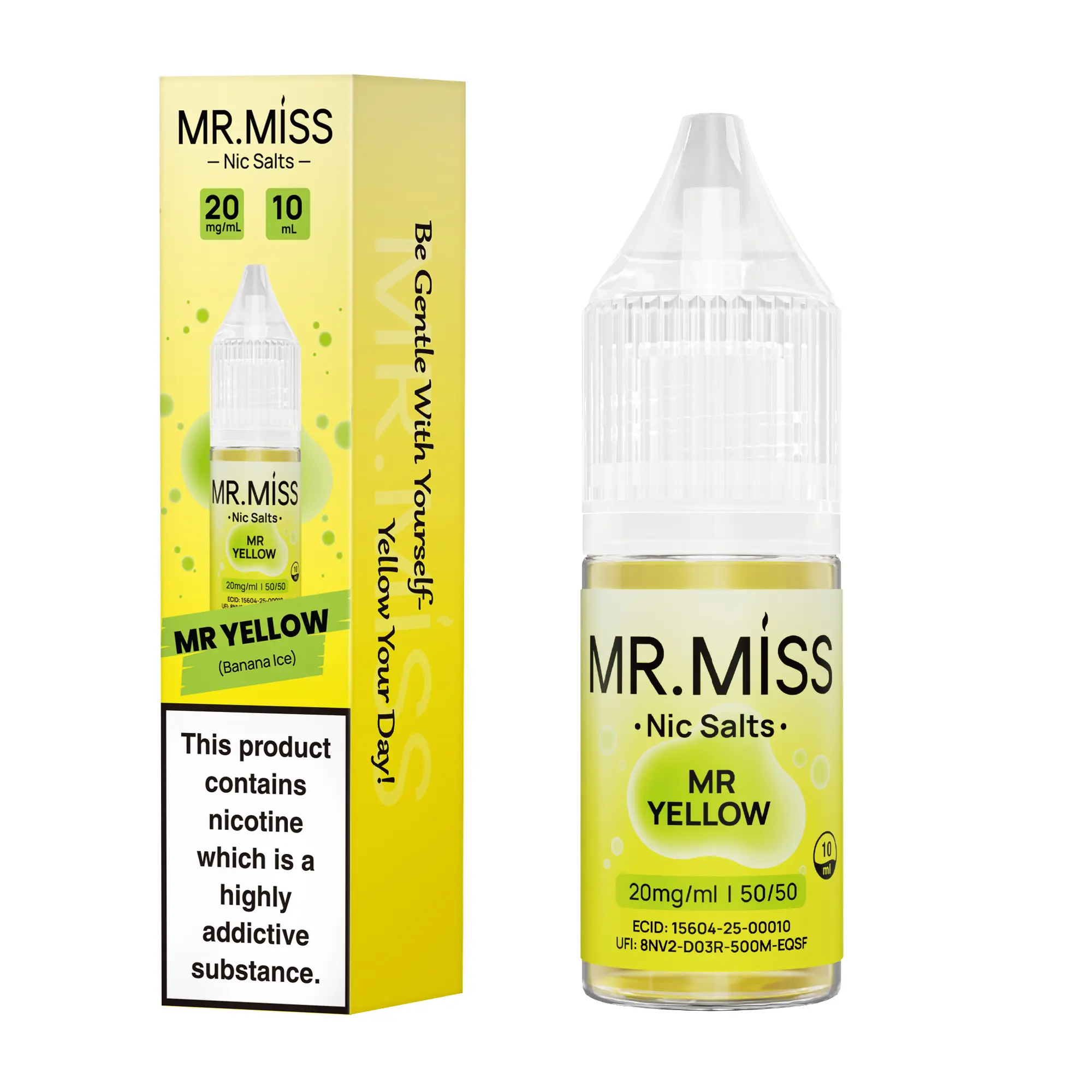 Mr Yellow Nic Salt E-Liquid by Mr Miss 10ml